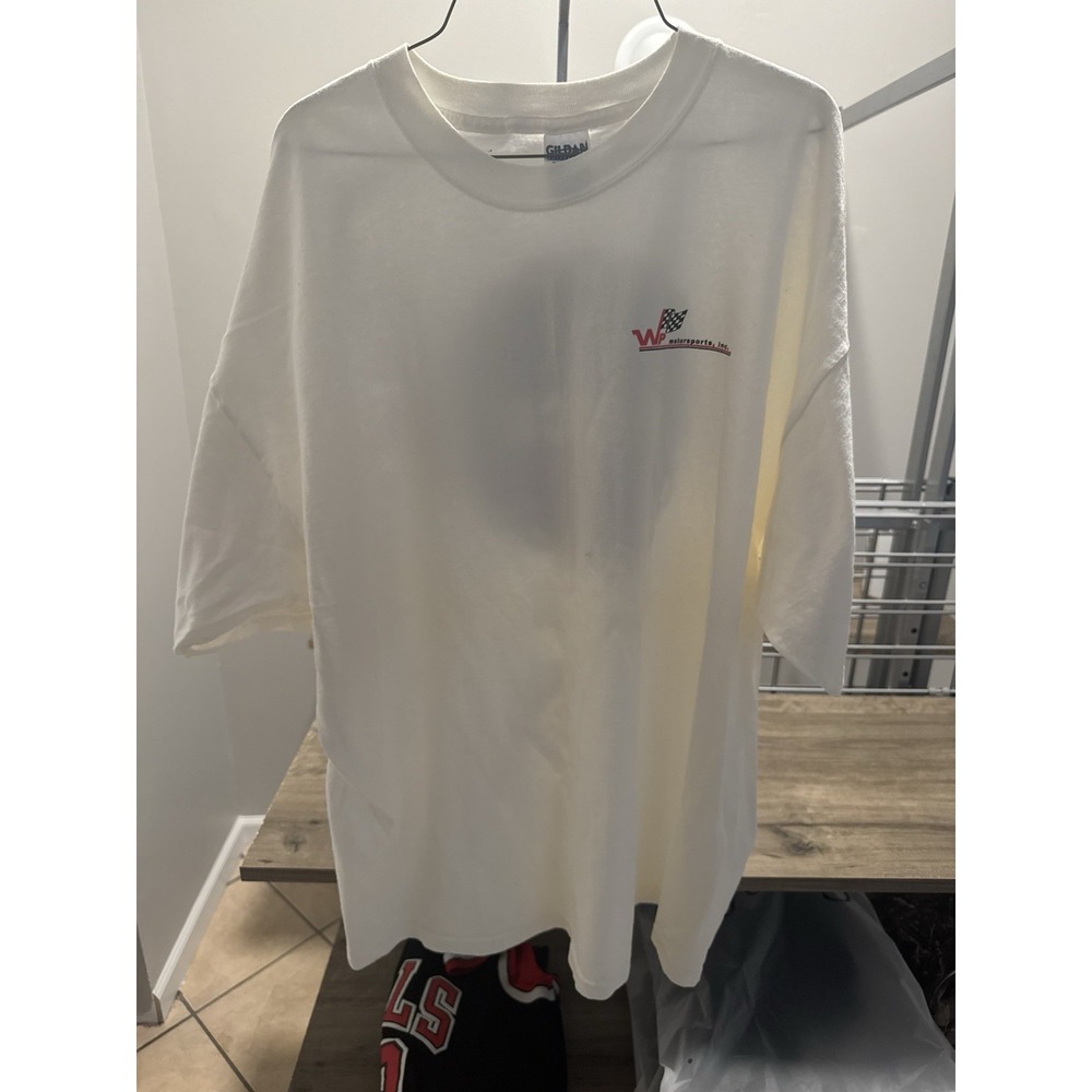Vintage WP Motorsports One Race America Racing T-Shirt White Sz XXL